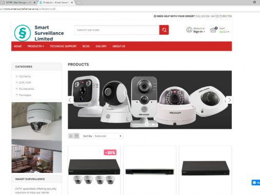 Smart Surveillance Shopify store - Auckland