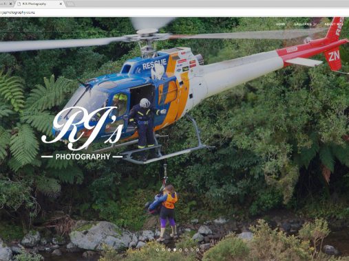 RJS Photography website design - Napier
